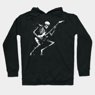 skeleton playing the guitar Hoodie